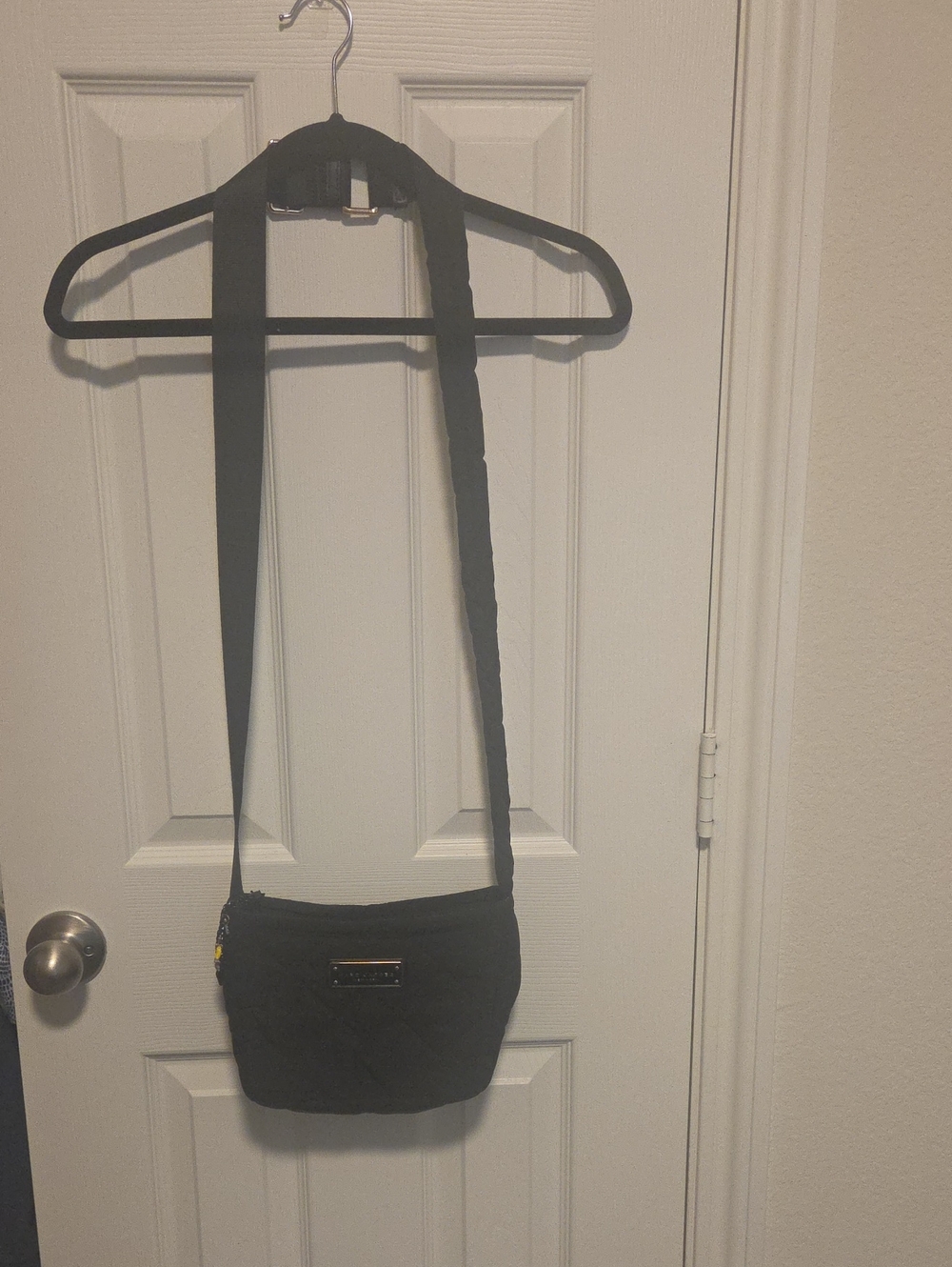 Marc Jacobs Black Quilted Nylon Crossbody Bag